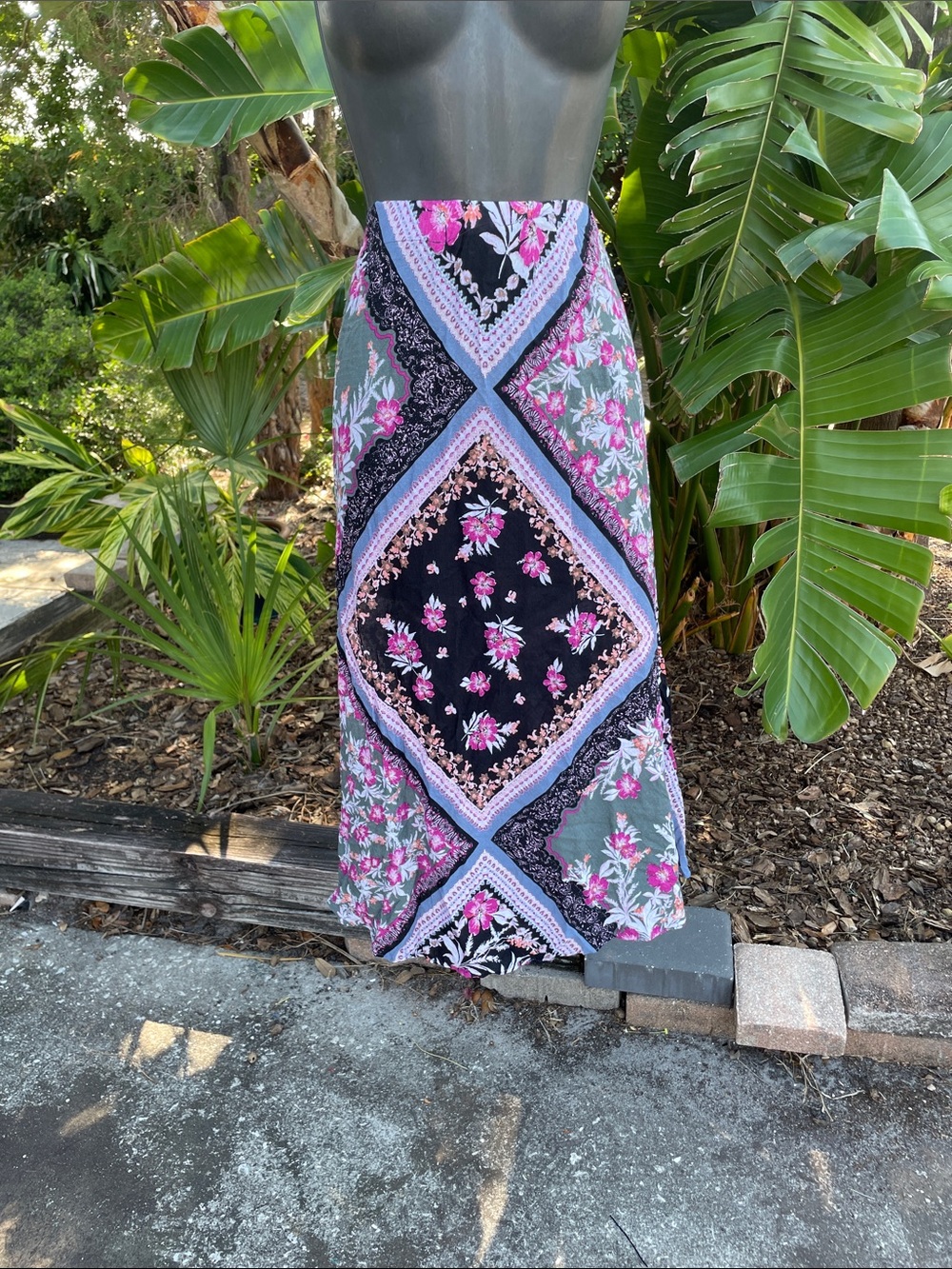 bandanna or scarf print skirt